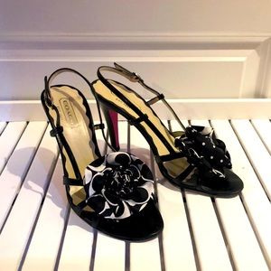 Coach Farrah Black Heels size 7.5